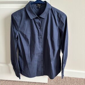 Express Women’s Deep Blue Casual Shirt